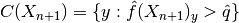 C(X_{n+1}) = \{y: \hat{f}(X_{n+1})_{y} > \hat{q}\}