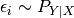 \epsilon_i \sim P_{Y \vert X}