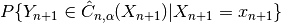 P \{Y_{n+1} \in \hat{C}_{n, \alpha}(X_{n+1}) | X_{n+1} = x_{n+1} \}