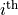i^{\text{th}}