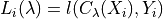L_{i}(\lambda) = l(C_{\lambda}(X_{i}), Y_{i})