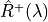 \hat{R}^+(\lambda)