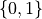 \{0,1\}