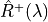 \hat{R}^+(\lambda)