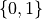\{0,1\}