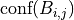 \text{conf}(B_{i,j})