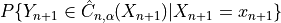 P \{Y_{n+1} \in \hat{C}_{n, \alpha}(X_{n+1}) | X_{n+1} = x_{n+1} \}
