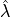 \hat{\lambda}