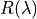 R(\lambda)